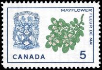 Mayflower and Arms of Nova Scotia