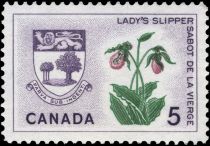 Lady's Slipper and Arms of Prince Edward Island