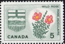 Wild Rose and Arms of Alberta