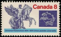 Mercury, Winged Horses and UPU Emblem