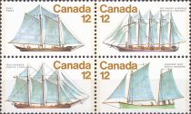 Canadian Ships 3rd Series Block of 4