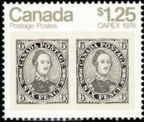 Pair of 1851 6d Prince Albert stamps