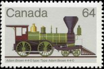 Western Canadian Railway Locomotive Adam Brown, 1855