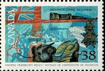 Relics of Franklin's Expedition and White Ensign