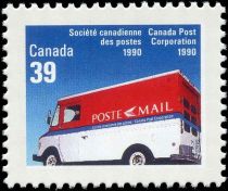 Canada Post Corporation 1990, Mail Van (facing left)