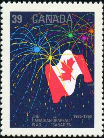 The Canadian Flag and Fireworks, 1965-1990