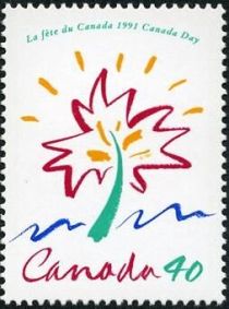 Canada Day 1991 (Stylised Maple Leaf)