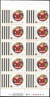 North American Santa Claus Booklet Pane