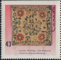 Coverlet "Bed Rugg", New Brunswick - Imperf Top