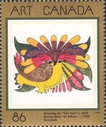 Drawing for "The Owl", Kenojuak, c. 1969