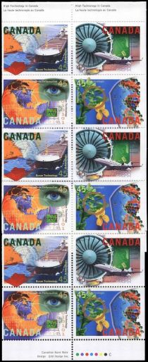 High Technology in Canada Booklet Pane