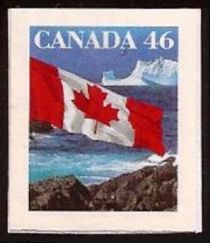 Canadian Flag and Iceberg