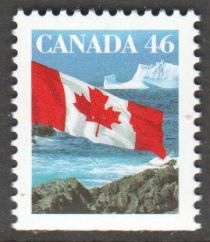 Canadian Flag and Iceberg