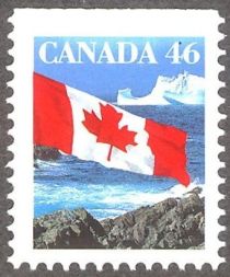 Canadian Flag and Iceberg