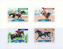 Canadian Horses Pane of 4 Self-adhesive