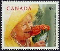 Queen Elizabeth the Queen Mother with Roses