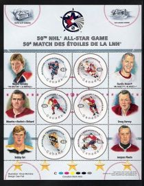 NHL All-Stars souvenir sheet