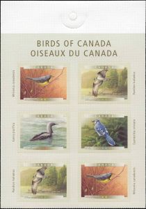 Birds of Canada (5th Series) Pane of 6