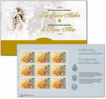 Queen Elizabeth the Queen Mother with Roses Mini Sheet