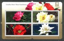 Canadian Roses (2001) souvenir sheet