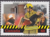 Firefighter Carrying Victim