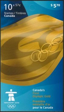 Gold medal booklet of 10 stamps