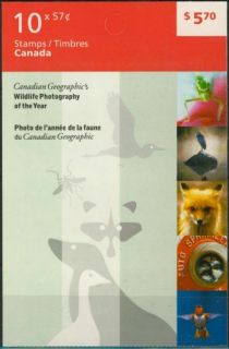 Canadian Wildlife - Booklet of 10 stamps