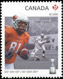 BC Lions. Lui’s Kick (1994) 82nd Grey Cup