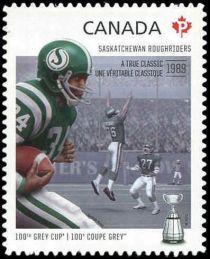 Saskatchewan Roughriders. A True Classic (1989) 77th Grey Cu