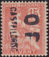 Type Mouchon overprinted