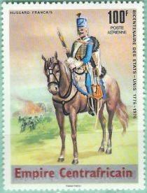 French Hussar - Overprinted in red