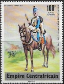 French Hussar - Overprinted in Black