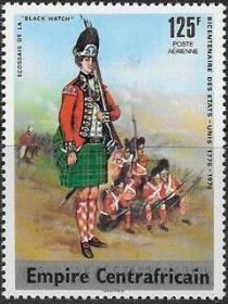 Scottish "Black Watch" - Overprinted in Black