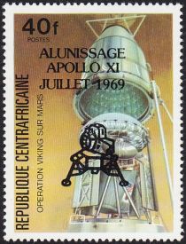 The 10th anniversary of Apollo XI - overprint