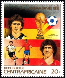 Espana'82, victors of World Cup football-Littbarski, Zamora