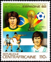 Espana'82, winners of the FIFA World Cup - Zico, Passarella