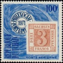 3 pfennig red Saxony