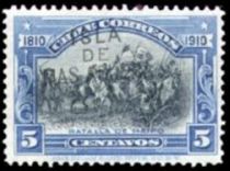 Battle of Maipú overprinted