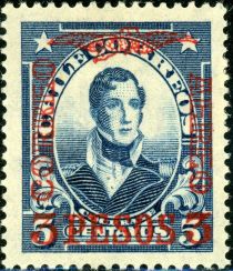 Thomas Cochrane (1775-1860), overprinted