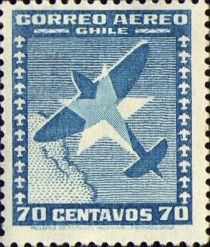 Airplane and Star of Chile