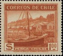 Calbuco (fishing boat) on Chiloe island