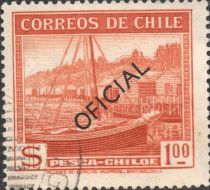 Earlier postage stamps with a new, thin oblique imprint "OFI