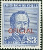 General Ramón Freire Serrano Overprinted