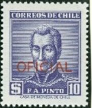 Francisco Antonio Pinto Overprinted