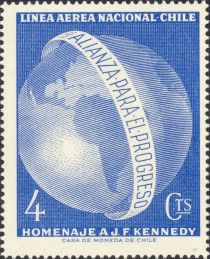 Western hemisphere in memory of John F. Kennedy