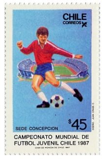 Football Player and Concepcion Stadium