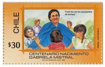 Gabriela Mistral and children