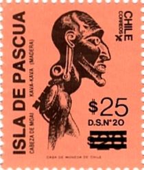 Easter Island surcharged D.S. N.20