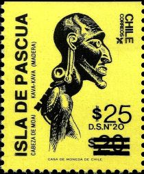 Easter Island surcharged D.S. N.20