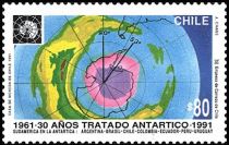 Ozone hole over the Antarctic